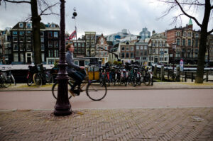 Cyclist. Amsterdam