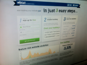 Here's an updated design preview for the wstat homepage.
