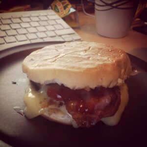Homemade Bacon Cheeseburger. Watch out McDonalds! (Taken with instagram)