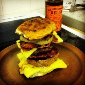Super Double Bacon Cheeseburger (Taken with instagram)