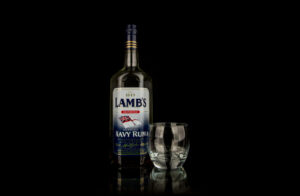 Lamb's Navy Rum Sample Product Photography