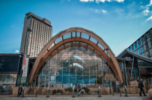 Winter Gardens & St. Paul's Tower Tudor Square, Sheffield, UK