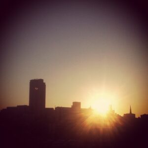 Sheffield Sunset (Taken with Instagram at Sheffield Railway Station (SHF))