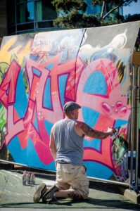 Graffiti in Tudor Square Flickr | Facebook