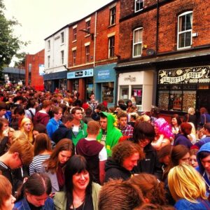 #sheffield #tramlines queue (Taken with Instagram)