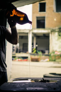 Pouring Glycerol