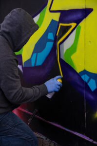 In Progress Graffiti Artist, Sheffield, UK