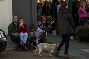 Grabbing a bite Sharrow Vale Market - 7th October '12