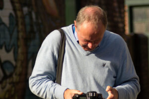 Checking through. Sharrow Vale Market - 7th October '12