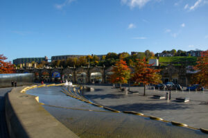 Autumn Trees at Sheffield Train Station Sheffield, UK