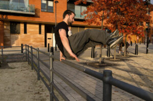 Parkour Training, near Kelham Island Museum, in Sheffield.
