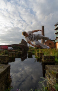 Parkour Training, near Kelham Island Museum, in Sheffield.