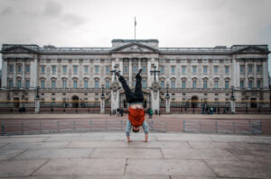 Handstands at Buckingham Palace