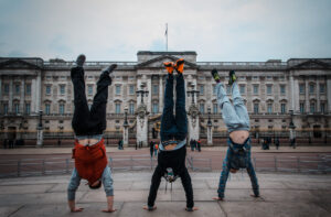 Handstands at Buckingham Palace