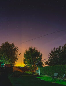 Back Garden, by Night