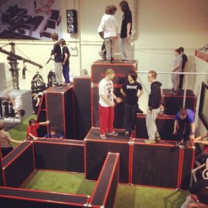 'dem blocks. At Airborn Academy, Liverpool.