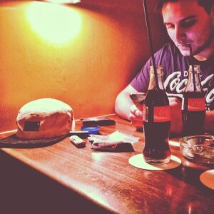 Taking advantage of some wifi. (at Coffeeshop 4:20)