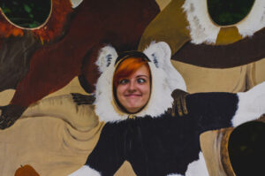 Lemur face? Rebekah Hawkins at Artis Zoo, Amsterdam