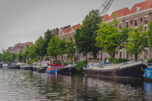 View down the Canal by Artis Zoo