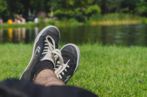 Kicking back