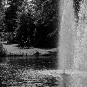 Through the fountains