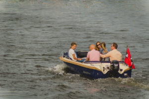 On the water