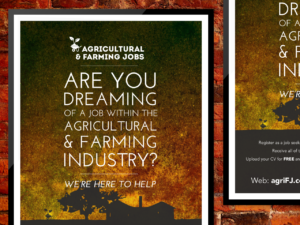Agricultural & Farming Jobs Promotional Poster Done recently for www.agriFJ.co.uk