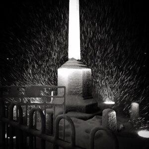 #Dinnington War Memorial in the #snow