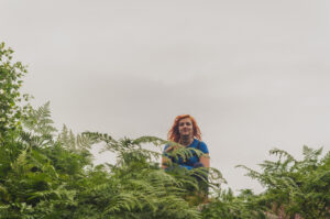 In the bushes