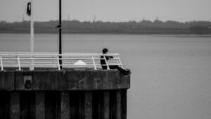 Seat by the water.
