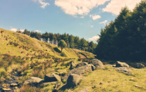 Burbage Valley, The Peak District, UK Burbage Valley is 8km north-west of Sheffield, in the United Kingdom. It is drain…