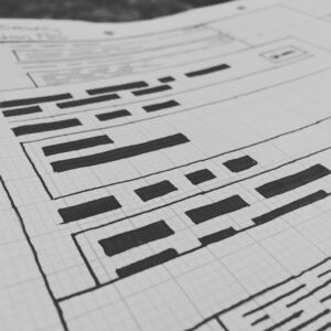 Getting back to basics and wireframing a concept for an @acemediaco client project, on paper, to help better understand…