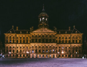 The Royal Palace of Amsterdam, by Night.