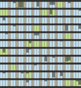 Abstract pattern based on the Architecture of St. Pauls Tower, in Sheffield.