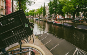 Amsterdam Bike Basket Get the Bud sticker pictured, as well as other merchandise, here.