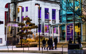Sheffield City Centre. Photos taken in the early evening of one day during late Autumn, 2016.