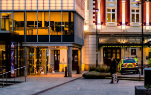 Sheffield City Centre. Photos taken in the early evening of one day during late Autumn, 2016.