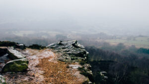 The cliffs at Owler Tor. Overlooking Hathersage Valley Shot during January, 2017.