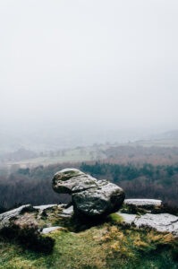 The cliffs at Owler Tor. Overlooking Hathersage Valley Shot during January, 2017.
