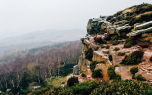 The cliffs at Owler Tor. Overlooking Hathersage Valley Shot during January, 2017.