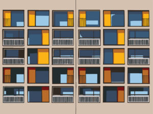 Park Hill, Sheffield I drew this. Go buy it as a poster or clock or something and help me buy food. 🤘🏻 http://rdbl.co/2…