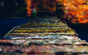 The top of a wall